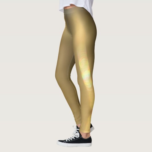 Bronze Gouden Pewter Glowing Chic Glam Gold Leggings (Links)