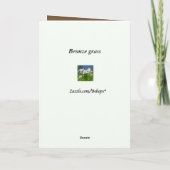 Bronze Grass Moederdag Kaart (Achterkant)