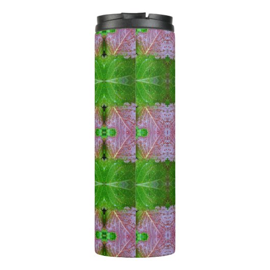 Bronze & Green Ikat 5 Thermosbeker (Achterkant)