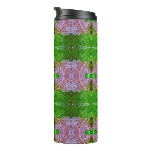 Bronze & Green Ikat 5 Thermosbeker (Geroteerd rechts)