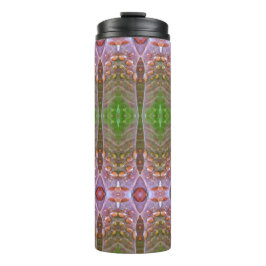 Bronze & Green Leaf Ikat 17 Thermosbeker