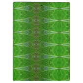 Bronze & Green Leaf Ikat 18 Klembord (Achterkant)