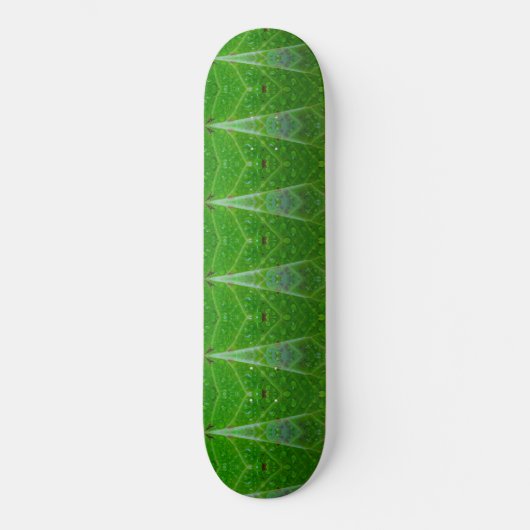 Bronze & Green Leaf Ikat 18 Persoonlijk Skateboard (Voorkant)