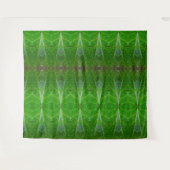 Bronze & Green Leaf Ikat 18 Wandkleed (Voorkant (horizontaal))