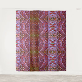 Bronze & Green Leaf Ikat 19 Wandkleed