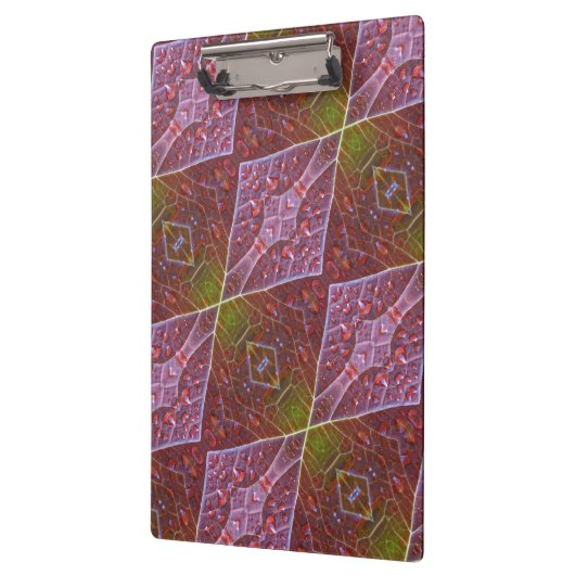 Bronze & Green Leaf Ikat 20 Klembord (Links)