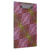 Bronze & Green Leaf Ikat 20 Klembord (Rechts)