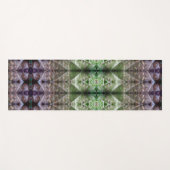 Bronze & Green Leaf Ikat 5 Fog Yogamat (Voorkant (horizontaal))