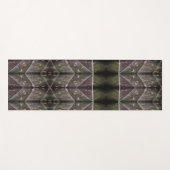 Bronze & Green Leaf Ikat To Fog Yoga Mat (Voorkant (horizontaal))