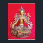 BRONZE GREEN TARA STATUT ANCIENT TIBET BRIEFKAART<br><div class="desc">ART ANCIENT KONINKRIJK TIBET HIMALAYA AZIË</div>