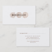 Bronze Hair Salon Stylist Afspraakkaarten Afsprakenkaartje (Voorkant / Achterkant)