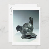Bronze helm van Thraciaanse gladiator, Roman, 1e c Briefkaart (Voorkant / Achterkant)