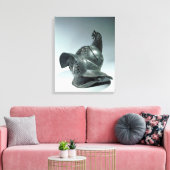 Bronze helm van Thraciaanse gladiator, Roman, 1e c Canvas Afdruk (Insitu (Woonkamer))