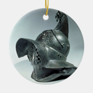 Bronze helm van Thraciaanse gladiator, Roman, 1e c Keramisch Ornament