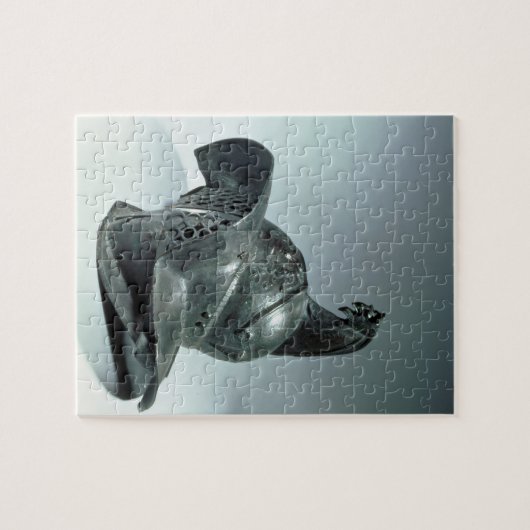 Bronze helm van Thraciaanse gladiator, Roman, 1e c Legpuzzel (Horizontaal)