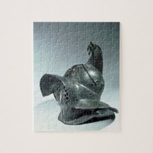 Bronze helm van Thraciaanse gladiator, Roman, 1e c Legpuzzel