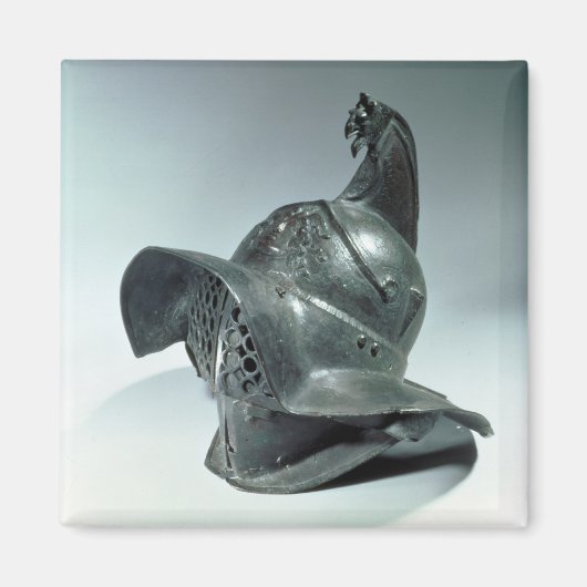 Bronze helm van Thraciaanse gladiator, Roman, 1e c Magneet (Voorkant)
