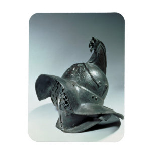 Bronze helm van Thraciaanse gladiator, Roman, 1e c Magneet
