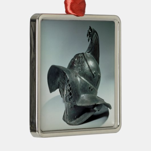 Bronze helm van Thraciaanse gladiator, Roman, 1e c Metalen Ornament (Rechts)