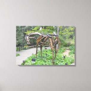 Bronze Horsbeeld door Butterfield Canvas Afdruk