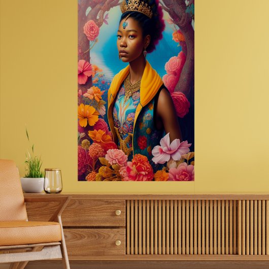 Bronze kroonprinses met jasje poster (Woonkamer 2)