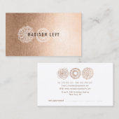 Bronze Lace Spray Tanning Beauticiekaarten Afsprakenkaartje (Voorkant / Achterkant)