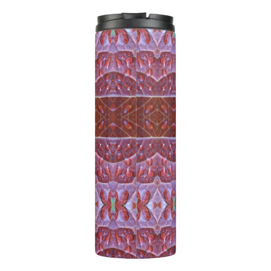 Bronze Leaf Ikat Thermosbeker (Achterkant)