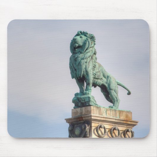 Bronze Lion Statue Muismat (Voorkant)