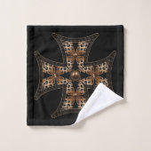 Bronze Maltese kruis Bad Handdoek (Wasdoekje)