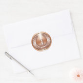 Bronze Medal Ronde Sticker (Envelop)