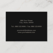 Bronze Metal Monogrammed X Visitekaartje (Achterkant)