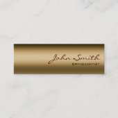 Bronze Metal Orthodontist Visitekaartje (Voorkant)