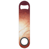 Bronze Metallic Leather-look Bottle Opener Speed Flessenopener (Achterkant)