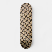 Bronze Metallic Patterned Skateboard (Voorkant)