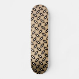 Bronze Metallic Patterned Skateboard