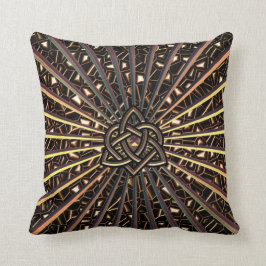 Bronze Metallic Sierkussen Celtic Trinity Knot