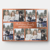 Bronze Metallic  Six Photo Template Fotoplaat (voorkant)