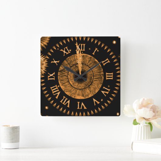 Bronze Midnight Clock Vierkante Klok (Huis)