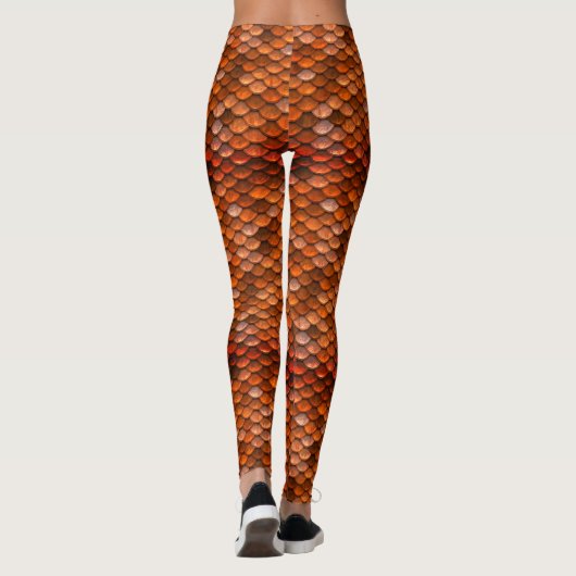 Bronze Moeder van Dragons Dragon Scale Leggings (Achterkant)
