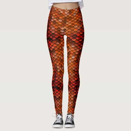 Bronze Moeder van Dragons Dragon Scale Leggings (Voorkant)