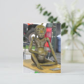 Bronze Monkey Briefkaart (Staand voorkant)