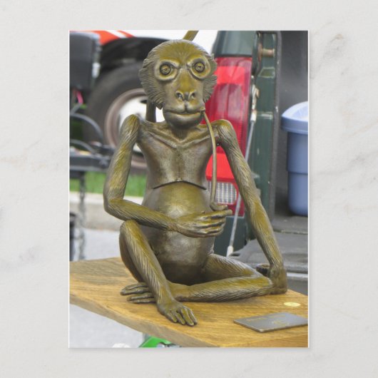 Bronze Monkey Briefkaart (Voorkant)
