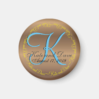 Bronze Monogram Amazing Fab Magneet