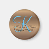 Bronze Monogram Amazing Fab Magneet (Voorkant)