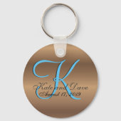 Bronze Monogram Amazing Fab Sleutelhanger (Voorkant)