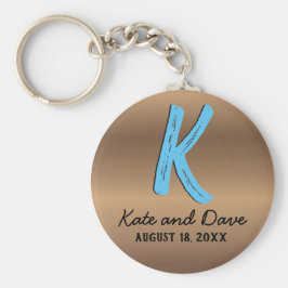 Bronze Monogram Amazing Fab Sleutelhanger