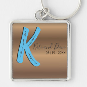 Bronze Monogram Amazing New Epic Wedding Fab Sleutelhanger