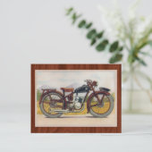  Bronze Motorcycle afdrukken Briefkaart (Staand voorkant)