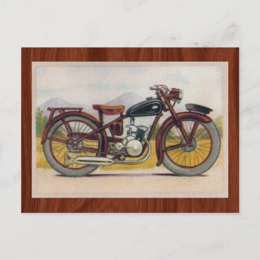  Bronze Motorcycle afdrukken Briefkaart (Voorkant)