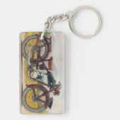  Bronze Motorcycle afdrukken Sleutelhanger (achterkant)